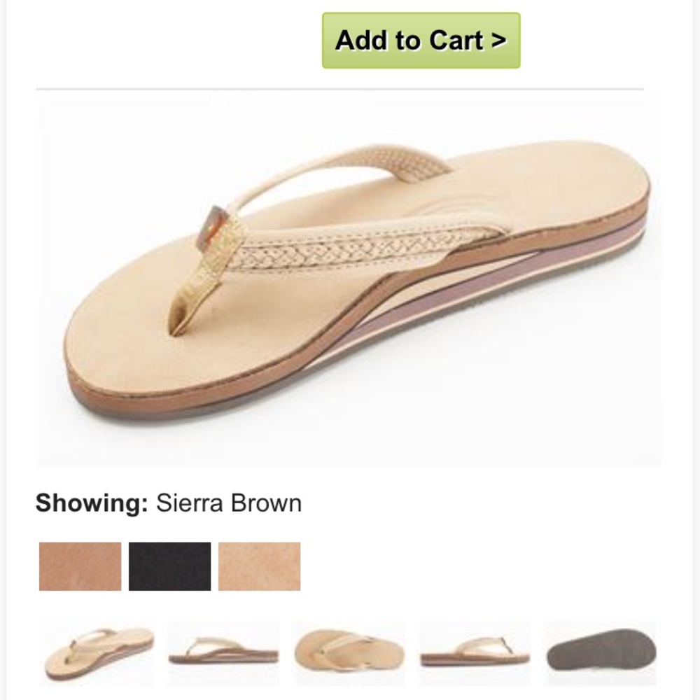 Rainbow sandals, Sierra brown.